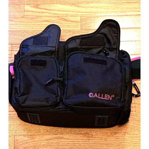 Allen Co Dolores Womens Compact Shooting Range Accessories Bag Black Pink Accent - Picture 10 of 13